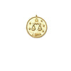 Zodiac Medallion Necklace | Libra | Gold Plated Chain Pendant | Light Years 