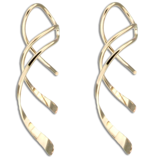 Mini Double Twist Spiral Earrings | 14kt Gold Filled | Light Years Jewelry