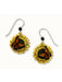 Monarch Butterfly on Sunflower Earrings | Sterling Silver | Light Years