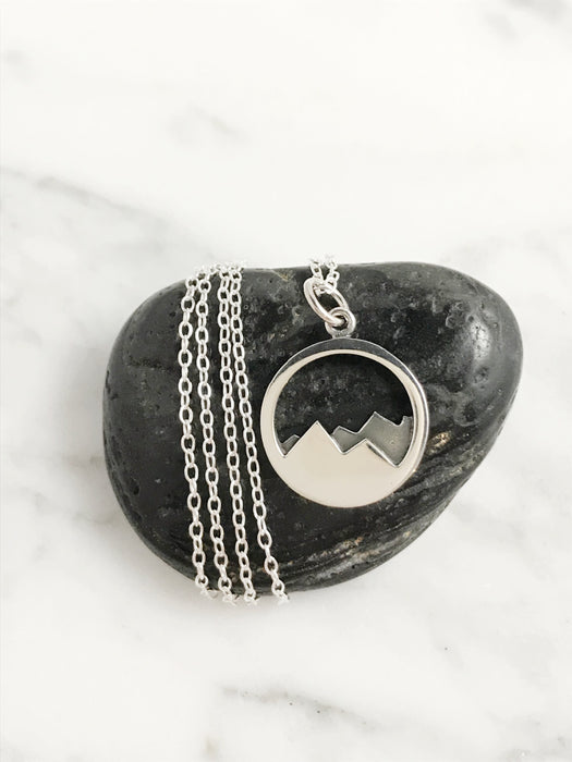 Mountain Range Necklace | Sterling Silver Chain | Light Years Jewelry
