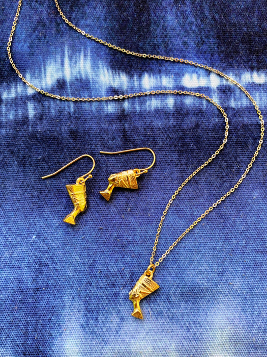 Queen Nefertiti Dangles by Museum Reproductions | Light Years Jewelry