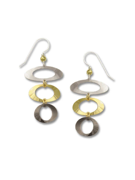 Three Ovals Earrings by Adajio