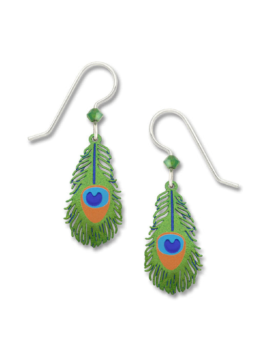 Peacock Feather Dangles by Sienna Sky | Sterling Silver | Light Years