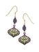 Purple Green Deco Drops Adajio | 14kt Gold Filled Earrings | Light Years
