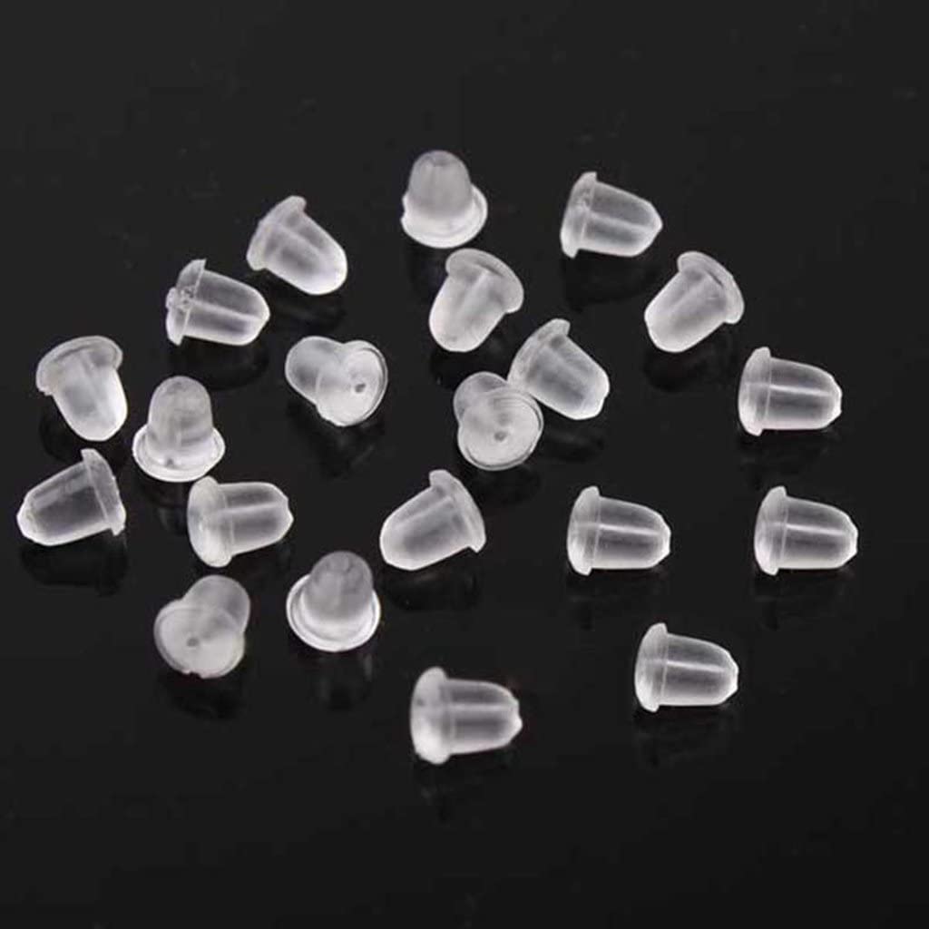 Rubber Earring Backs - 50 Pieces