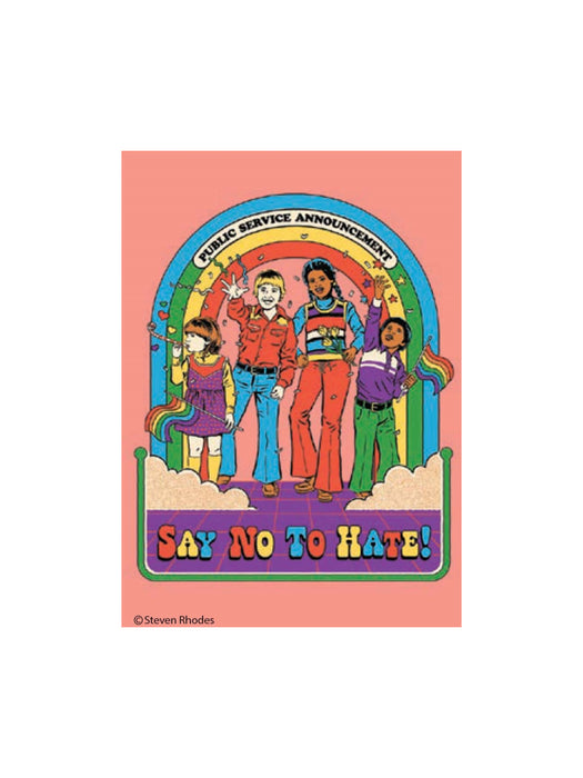 Say No To Hate! Rainbow Fridge Magnet | Gifts & Decor | Light Years