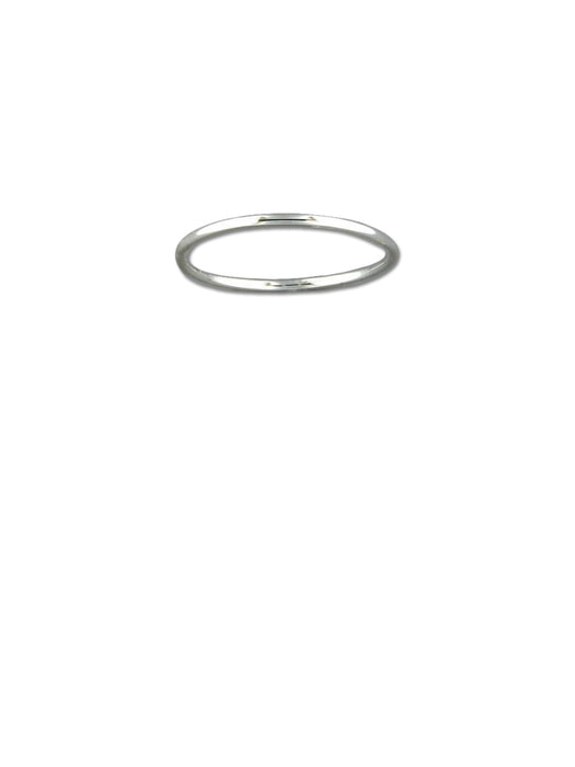 Thin Rounded Band | Sterling Silver Size 3 4 5 6 7 8 9 10 | Light Years