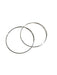Large Thin Endless Hoops, $9 | Silver Plated | Light years Jewelry