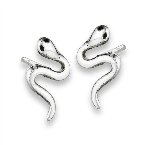 Simple Snake Posts | Sterling Silver Studs Earrings | Light Years Jewelry