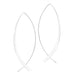 Simple Curved Dangles | Sterling Silver Earrings | Light Years Jewelry