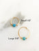 Turquoise Bead Hoops | Sterling Silver Gold Filled Earrings | Light Years
