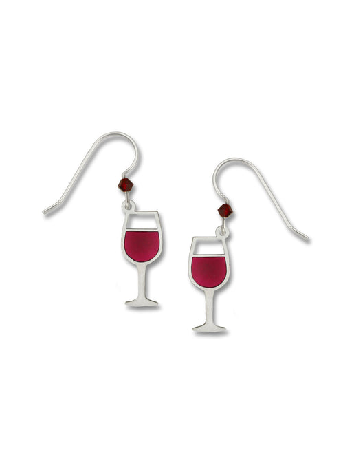 Red Wine Dangles Earrings by Sienna Sky | Sterling Silver | Light Years