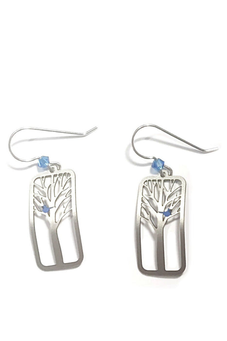 Bird in Tree Earrings by Sienna Sky | USA Bluebird | Light Years Jewelry